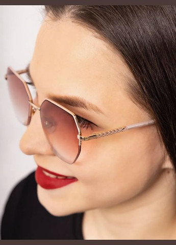 Тоновані окуляри для зору напівоправа для далі +1.50 пудра Seventy (334299991)