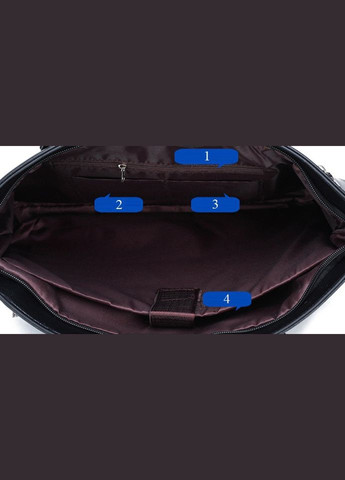 Чоловіча ділова сумка формат А4 чорний No Brand (301212269)