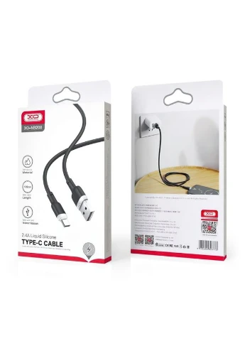 Кабель USB NB208A 20W Type-C to Lightning м'який силіконовий black XO (322706563)