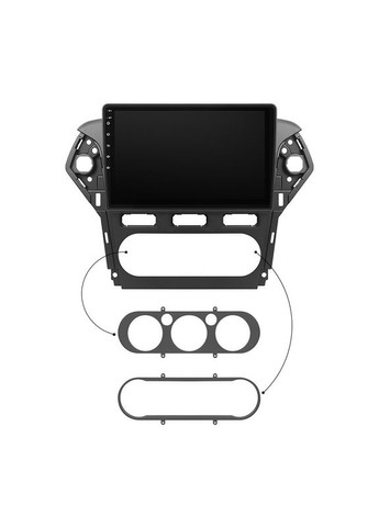 Магнітола для Ford Mondeo IV Рестайлінг 2010-2014 IPS 10" 2/32Gb CarPlay 4G Wi-Fi GPS Prime Форд Мо 11шт Lesko (336204043)