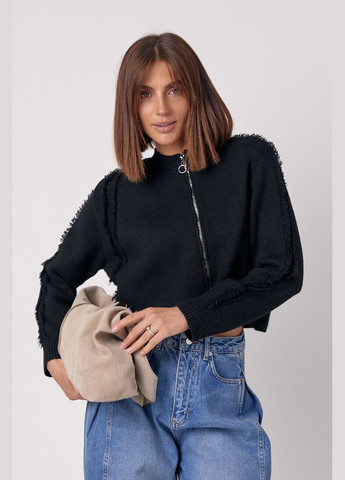 Черный демисезонный кардиган Lurex