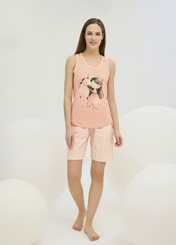 Персикова піжама жіноча Sevim