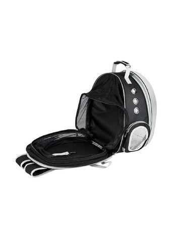 Рюкзак сумка переноска з підстилкою вентиляцією прозорою стінкою для тварин котів собак 42х31х29 см (477166-Prob) Чорний Unbranded (295059491)