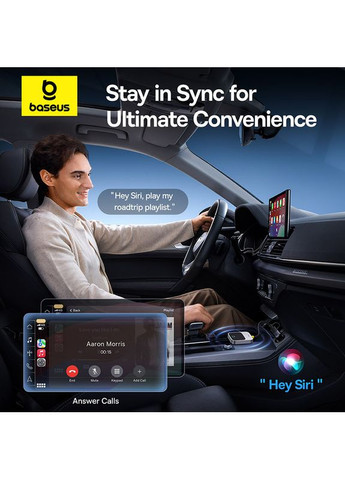 Адаптер SafeJourney Series Wireless CarPlay Adapter Space Grey (C10745100813-00) Baseus (361871441)