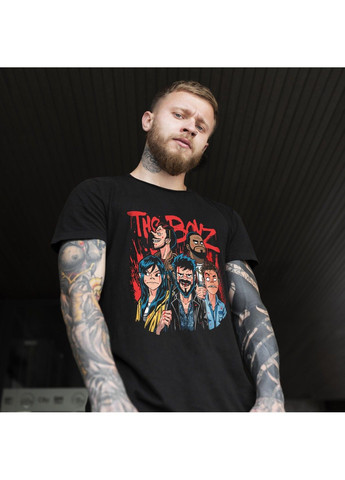 Чорна футболка з принтом the boys - gorillaz style No Brand