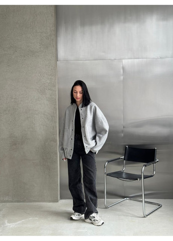 Бомбер в стиле Zara,оверсайз,барашек на кнопках Україна (357076040)