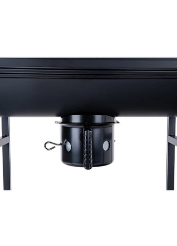 Садовый гриль мангал барбекю угольный бочкового типа с крышкой решеткой полочкой градусником на колесах (478440-Prob) Unbranded (306423352)