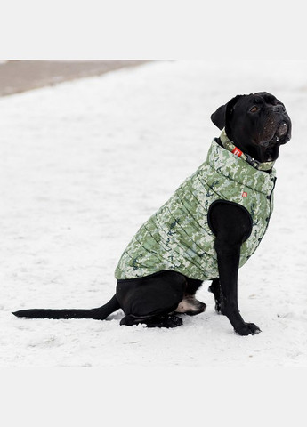 Курточка для собак Clothes, малюнок "Мілітарі", L55, В 77-80 см, С 50-55 см WAUDOG (279569030)