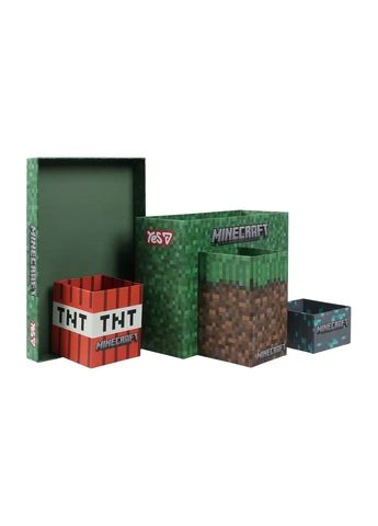 Набір органайзерів настільних Minecraft 5 предметів Зелений (708603) Yes (380312442)