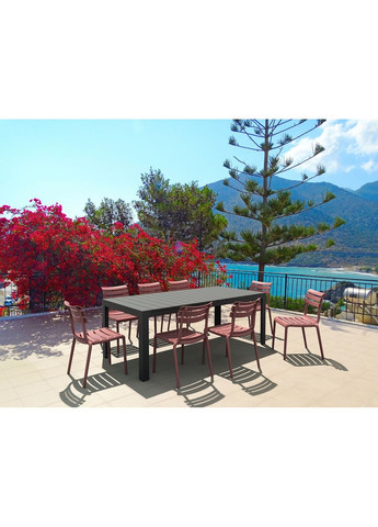 Стілець садовий Helen Бордовий Siesta (372178366)