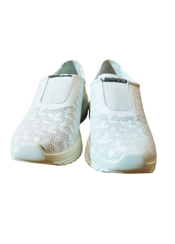 кожанные женские кроссовки с перфорацией 36 (23 см) Sherlock Soon белые лето (328264467)