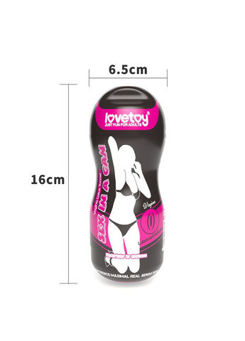 Мастурбатор для мужчин вагина из киберкожи с вибрацией Sex In A Can No Brand (335400913)