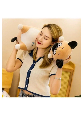 Мопс батон 100см, Большая Мягкая Игрушка, 2 в 1 подушкаигрушка для сна, Мягкая игрушка антистресс Fun Cat (303137179)