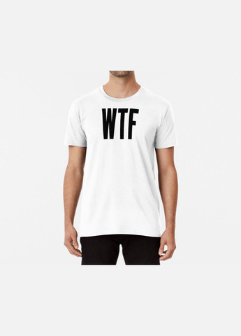 Белая мужская футболка с принтом wtf Stedman