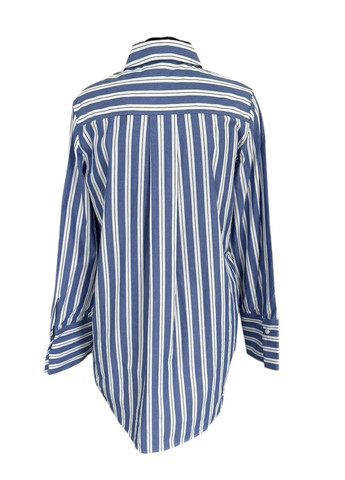 Синяя рубашка в полоску Monki