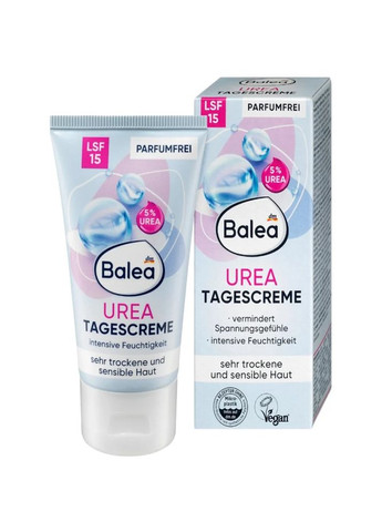 Balea Дневной крем для лица Urea с уреей, витамином Е и пантенолом, SPF 15, 50 мл — Крем, Германия (368293713)