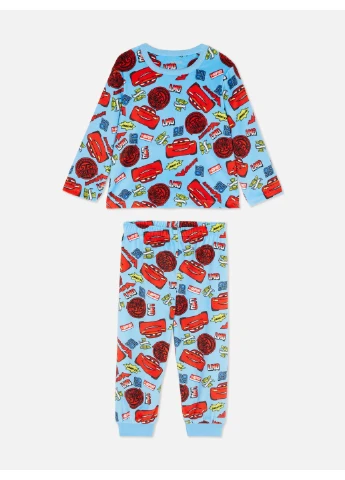 Голубая пижама (комплект),голубой в узоры, Primark