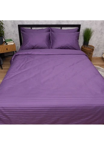 Комплект постельного белья Satin Stripe Семейный 143х210х2 наволочки 4х50х70 (MS-820017038) Moon&Star Purple Dream (400231939)