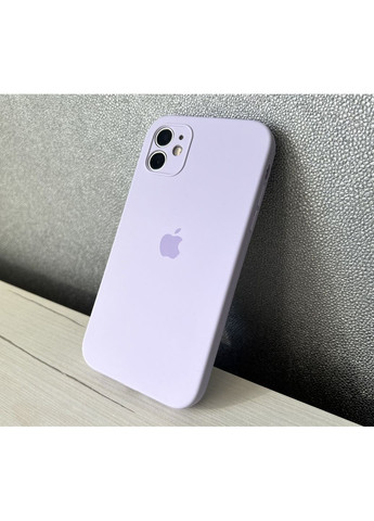 Чехол на айфон 12 Silicone case на 12 full camera Soft toch силиконовый с микрофиброй Lilac / No Brand (369136979)