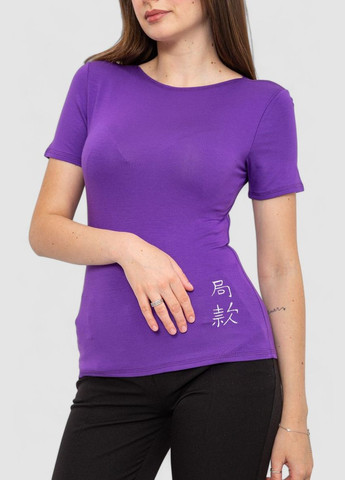 Фіолетова футболка жіноча Ager 186R653