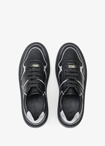 Черные кеды низкие, цвет черный Estro