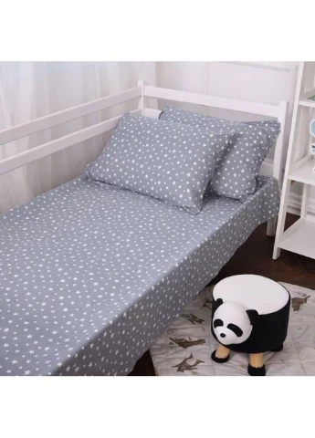 Постельное белье 012 Grey Stars Фланель 2x143x210 (2200009653148) Mirson 012 Grey Stars Фланель 2x143x210 Сімейний (379099463)