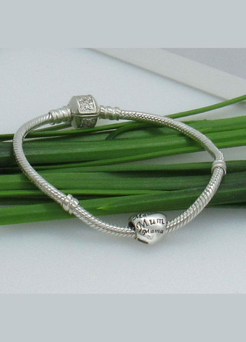 Серебряный шарм сердечко "Мама" No Brand (350667115)