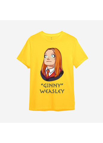 Желтая демисезонная детская футболка с принтом "ginny” weasley". гарри поттер (10599066755) ТiШОТКА