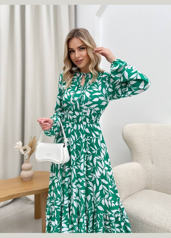 Зелена жіноча сукня штапель No Brand