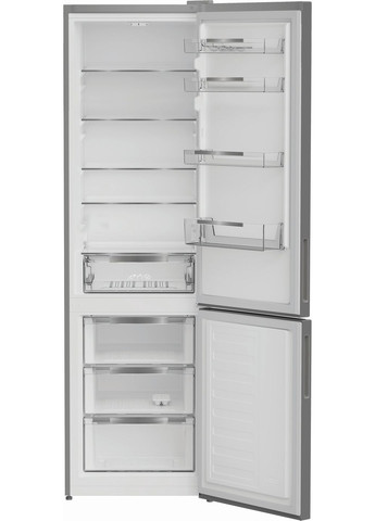 Холодильник с нижн. мороз., 202.5x60х67, холод.отд.-266л, мороз.отд.-120л, 2дв., А++, ST, серебристый Indesit