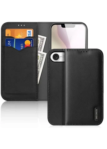 Чехол-книжка Hivo для iPhone 16e\17e (6.1") Black Dux Ducis (382775336)