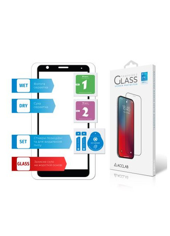 Стекло защитное (1283126523083) ACCLAB Full Glue ZTE Blade A31 Plus Black (366519970)