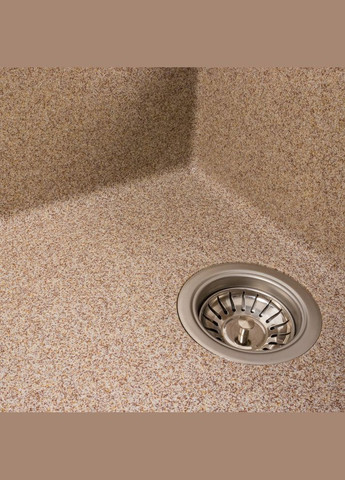 Гранітна мийка для кухні CASCADA 7050 матова Карамель Valeso (358059458)