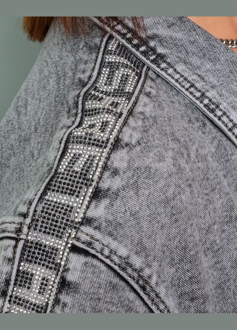 Серый женский пиджак lj a373 Alenka Plus - демисезонный