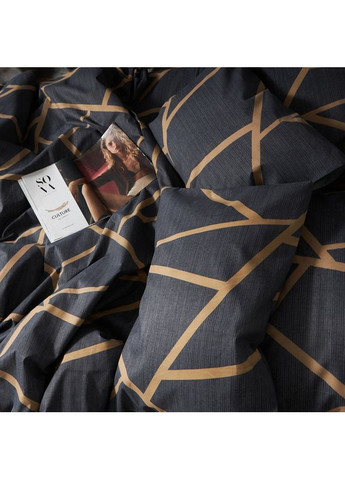 Комплект постельного белья Микросатин Premium Полуторний 143х210 наволочки 2х40х60 (MS-820009885) Moon&Star Deep Blue Luxe (356113298)