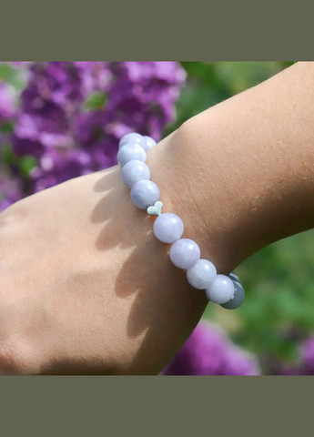 Браслет Аквамарин+Жемчуг d-10мм L-18см No Brand Браслет (336206619)