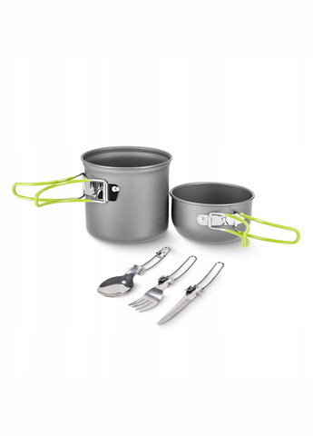 Набор посуды для кемпинга складной 5 шт 1.2 л Grey (P-5907739316813) Mountain Goat (345647630)