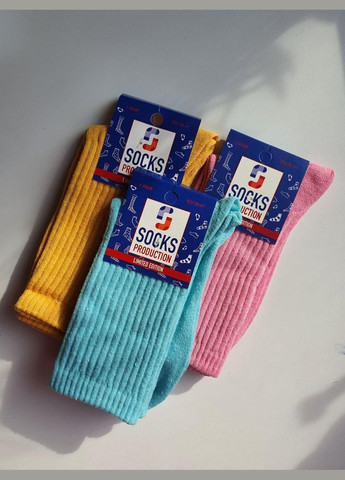 Носки женские высокие в рубчик JUGO socks pro (292565296)