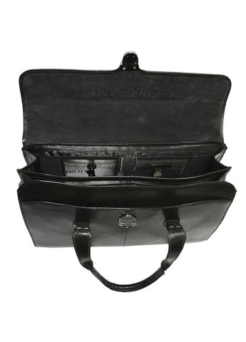 Женская кожаная сумка-саквояж из Италии Italico 8965 nero Tony Perotti (303830921)