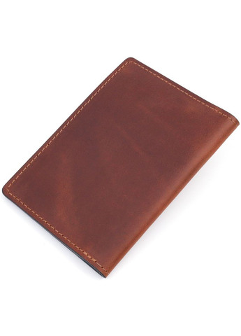 Обложка на военный билет в винтажной коже Карта GRANDE PELLE светло-коричневая (sku_16782) No Brand (327820338)