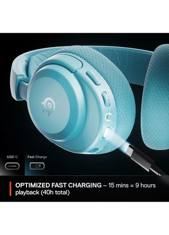 Игровая гарнитура Arctis Nova 3P Wireless MultiPlatform Aqua SteelSeries (383420647)
