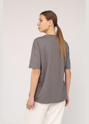 Футболка с коротким рукавом женская цвет серый CB-00275557 Crep - (330223094)
