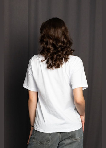 Молочная летняя футболка оверсайз (подростковая) hc (h001-6414-001-33-6) Be in fashion