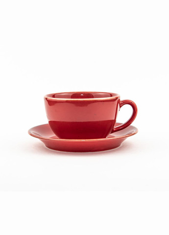 Набір чайний чашка 320мл з блюдцем 16см Seasons Red 222134 Porland (277949390)