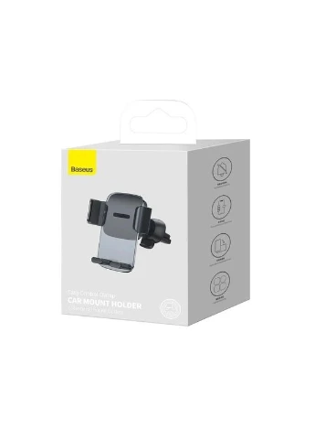 Автодержатель Baseus Easy Control Clamp для телефона на дефлектор черный 95х90х55 мм No Brand Easy Control Clamp Car Mount Holder (401165234)