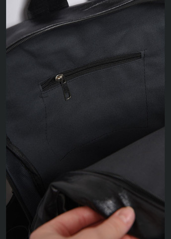 Рюкзак чоловічий з екошкіри чорного кольору Let's Shop (281352711)