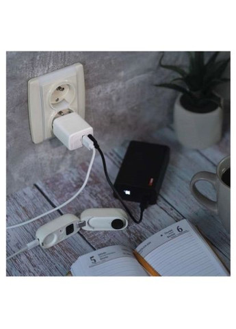 Зарядное устройство V02G20 1xUSB-A+1xUSB-C PD20W GaN (V02G20) Emos V02G20 1xUSB-A + 1xUSB-C PD20W GaN (369879092)