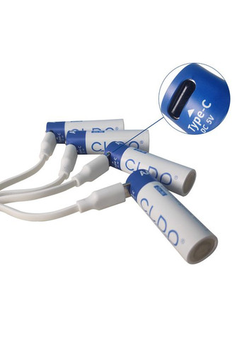 Аккумулятор NiZn AAA 1.6V 500mWh TypeC USB DP 2 шт CL (303334362)