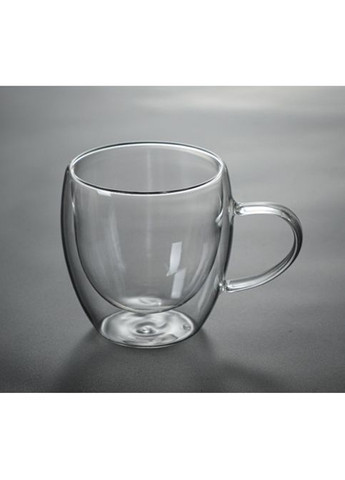 Чашка подвійне скло "Овал" 400 мл 9200182 Tea Star (285119984)
