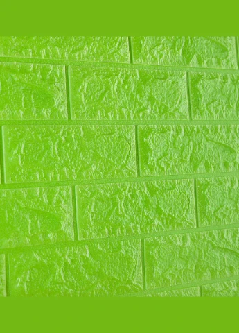 Самоклеющаяся декоративная 3D панель 137 Под зеленый кирпич 700x770x7 мм Loft Expert (298400447)